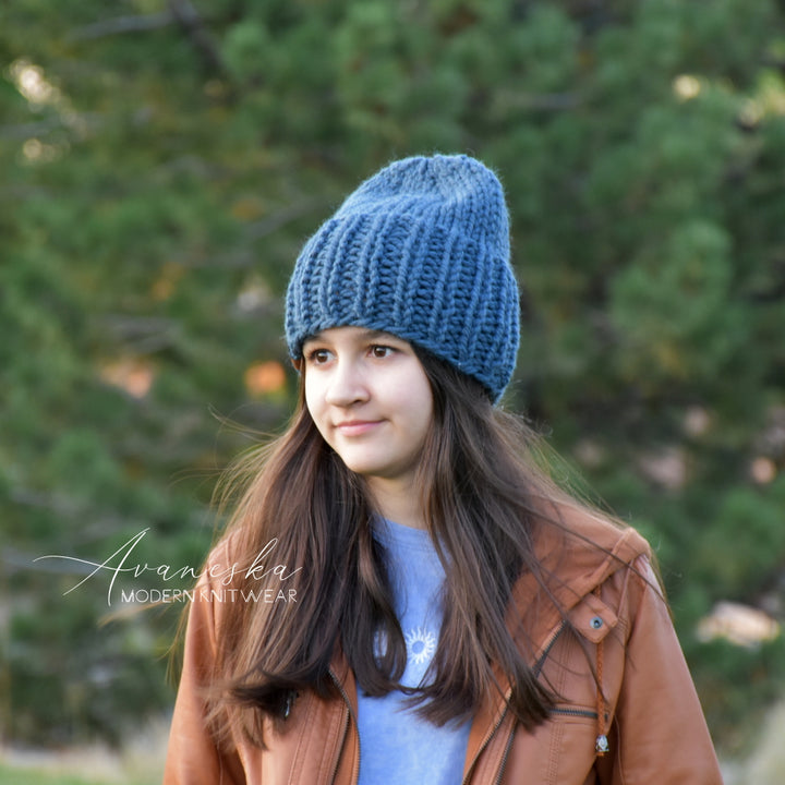 Knit Chunky Woolen Winter Slouchy Hat Beanie | THE LUCY