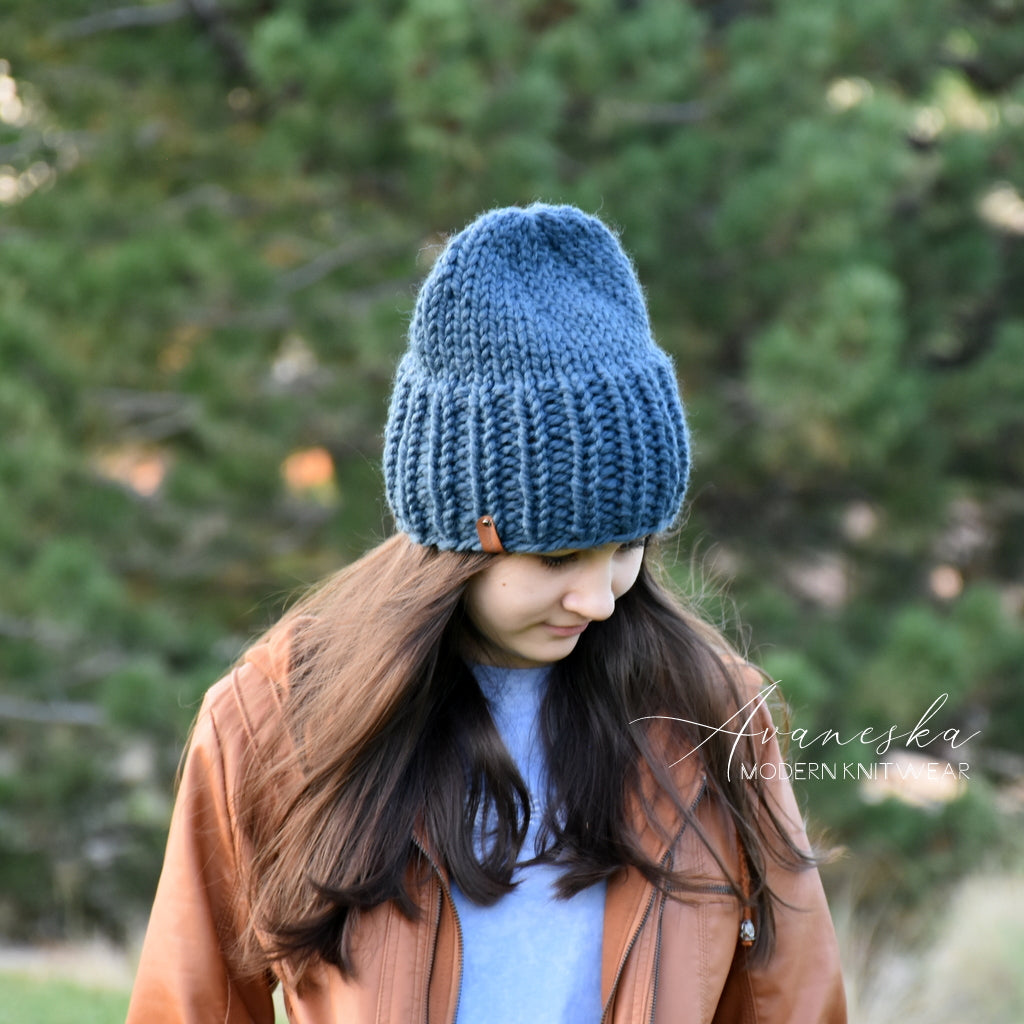 Knit Chunky Woolen Winter Slouchy Hat Beanie | THE LUCY