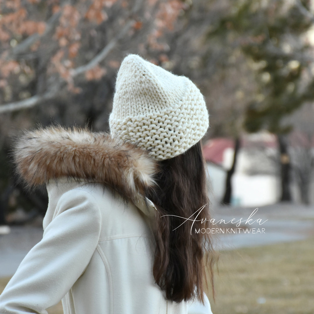 Knit Chunky Woolen Winter Slouchy Hat Beanie | THE MIA