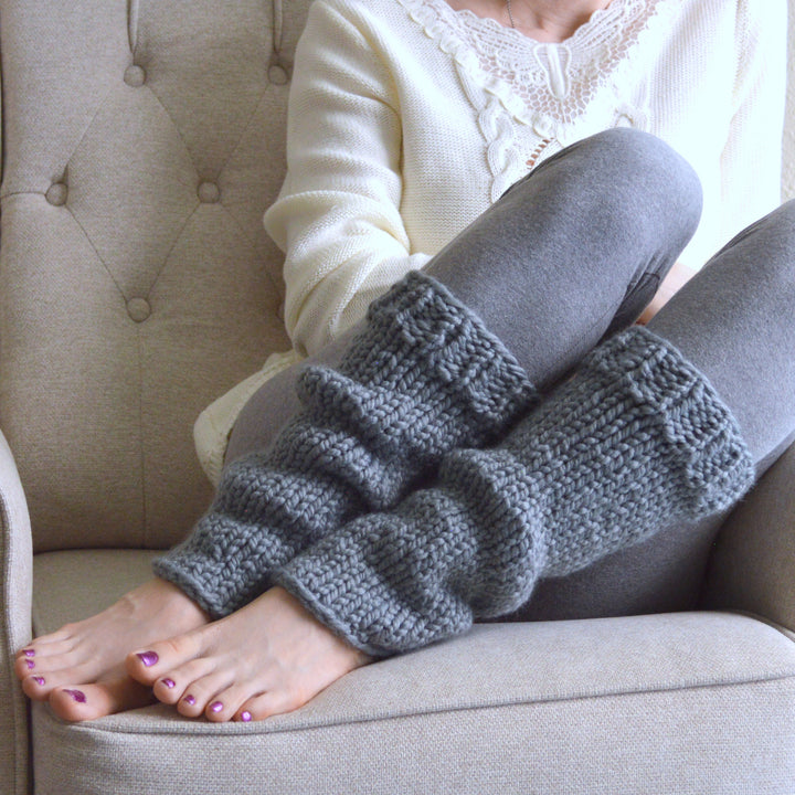 Knit Chunky Woolen Leg Warmers | THE CUDDLES