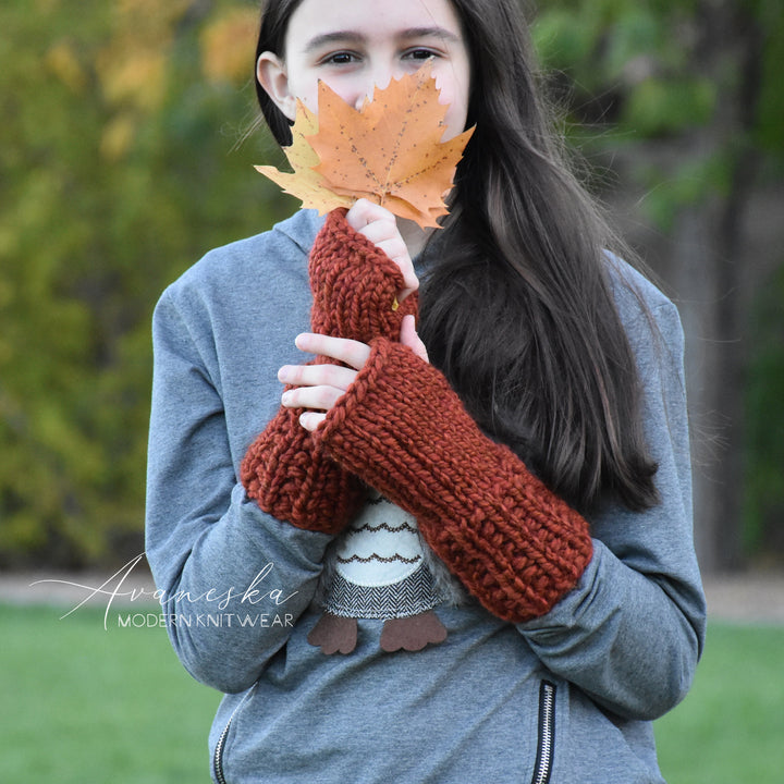 Knit Chunky Fingerless Arm Warmers Gloves | THE ROCKLANDS