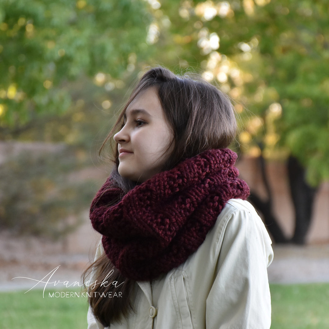 Knitted Chunky Neck Warmer Cowl Scarf | THE PITTSBURGH